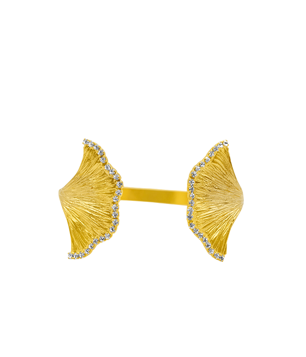 Ginkgo Sparkle Cuff