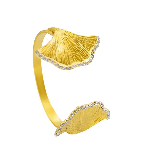 Ginkgo Sparkle Cuff