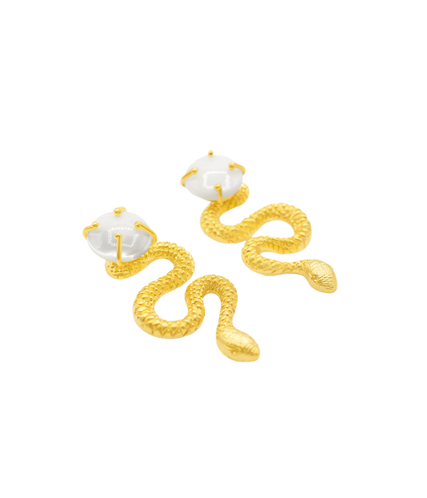 Medusa Blanco Earrings