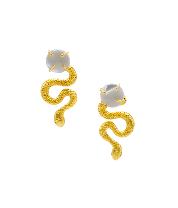 Medusa Blanco Earrings